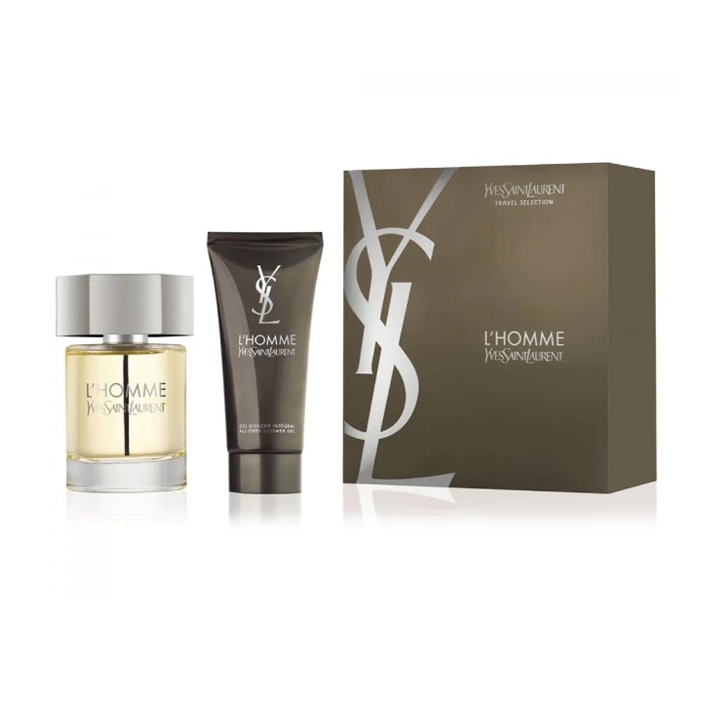 Yves Saint Laurent LHomme 100 ml Eau De Toilette Spray 2 Piece Gift Set for Men